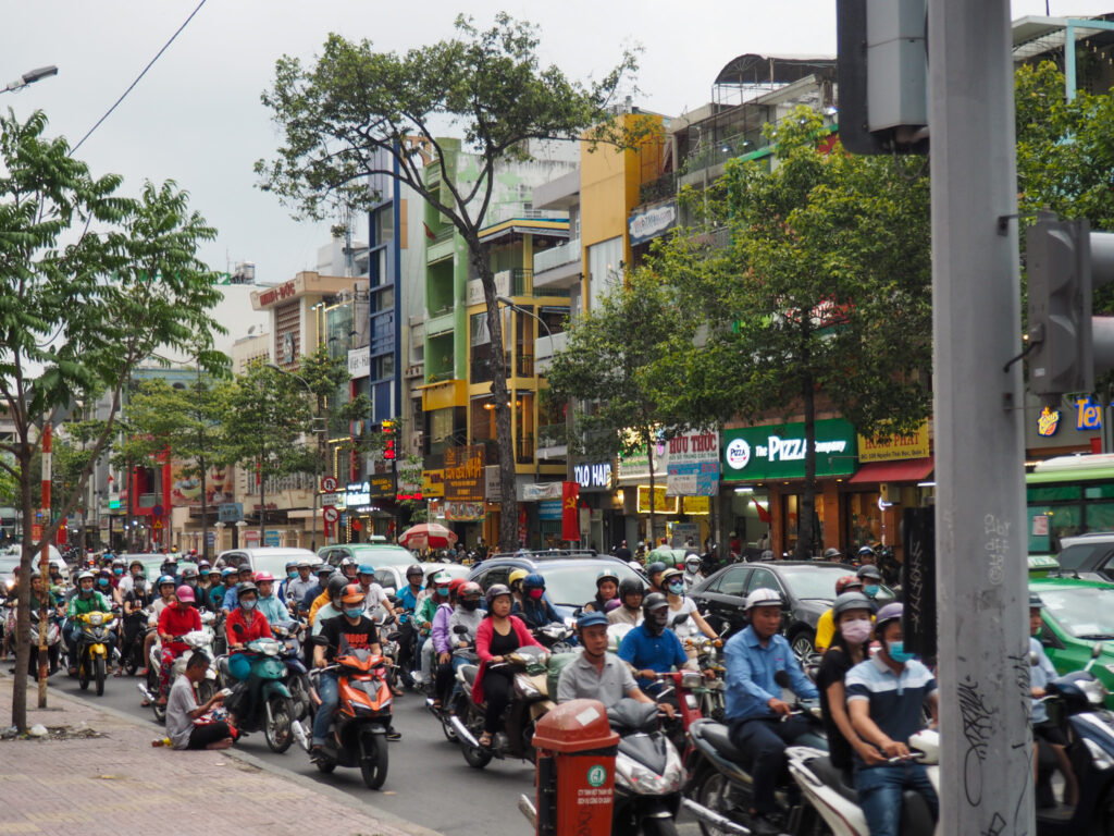 Straatbeeld Ho Chi Minh city